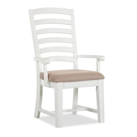 Ladder Back Dining Arm Chair